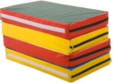 Гімнастичний мат складаний SportBaby П'ятнашка 120х80x8 см, Еко-шкіра